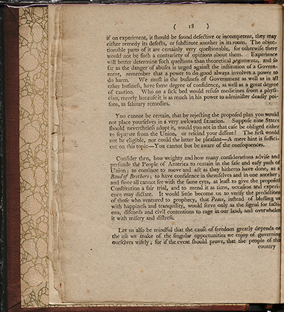 Load An Address to the People of the State of New York on the Subject of the Constitution, Agreed Upon at Philadelphia, the 17th of September, 1787, April 12, 1788 in Main Document Viewer