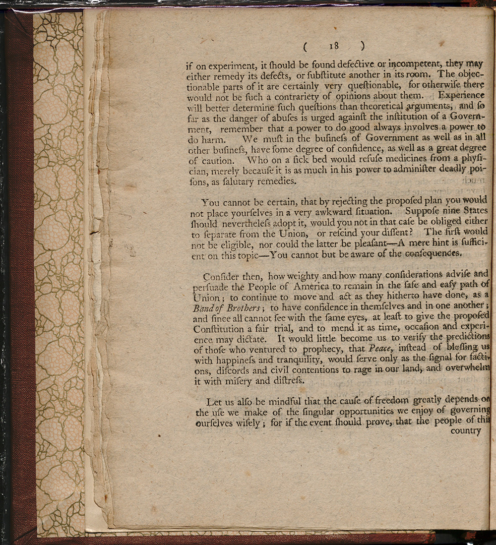 An Address to the People of the State of New York on the Subject of the Constitution, Agreed Upon at Philadelphia, the 17th of September, 1787, April 12, 1788 page 17
