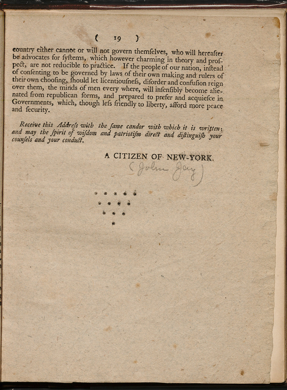An Address to the People of the State of New York on the Subject of the Constitution, Agreed Upon at Philadelphia, the 17th of September, 1787, April 12, 1788 page 18