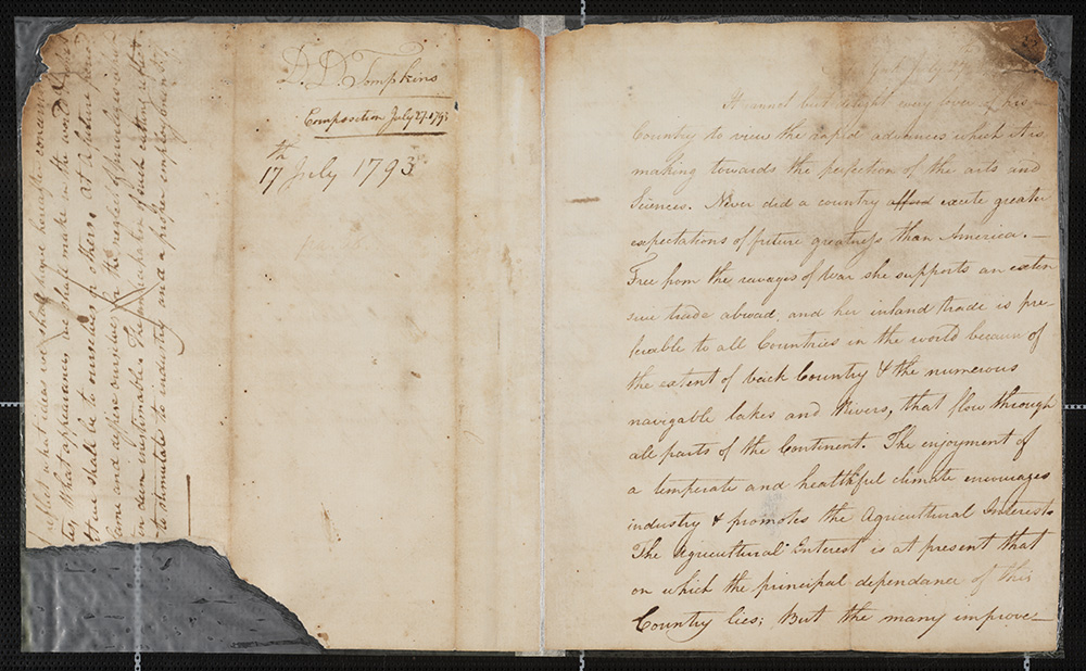 On general diffusion of knowledge : manuscript, July 27, 1793 page 1