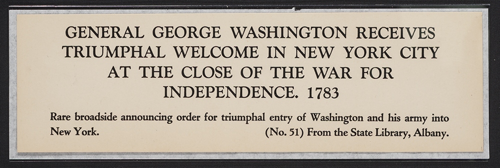 New-York, Nov. 24, 1783 : The committee appointed to conduct the order of receiving their excellencies Governor Clinton and General Washington page 3