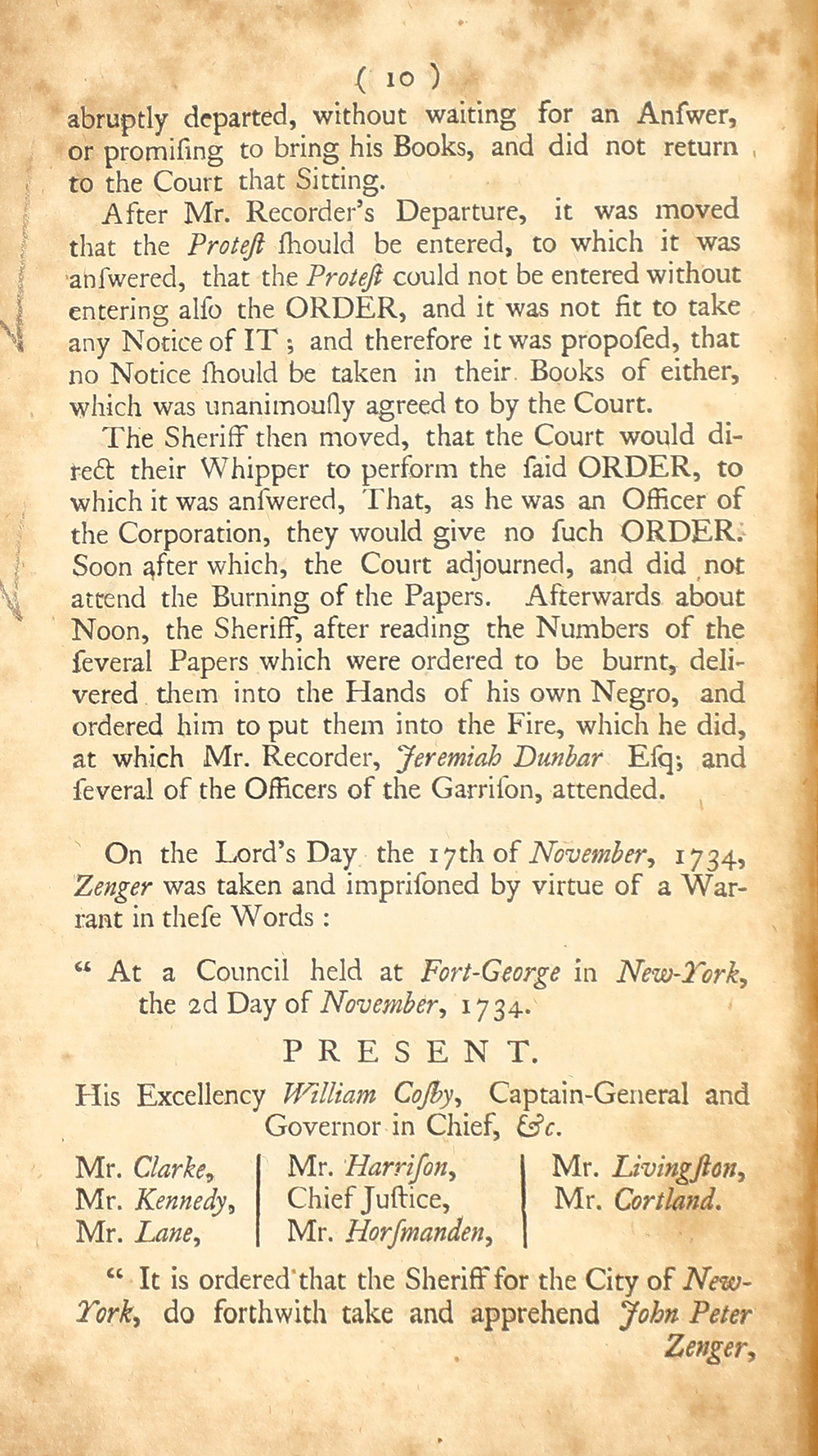 The trial of John Peter Zenger, of New-York, printer, who was tried and acquitted, for printing and publishing a libel against the government : with the pleadings and arguments on both sides page 14