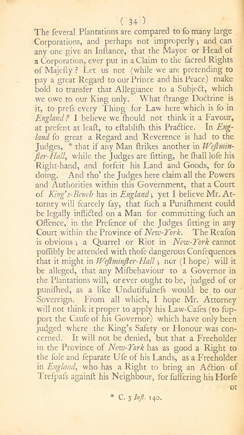 The trial of John Peter Zenger, of New-York, printer, who was tried and acquitted, for printing and publishing a libel against the government : with the pleadings and arguments on both sides page 38