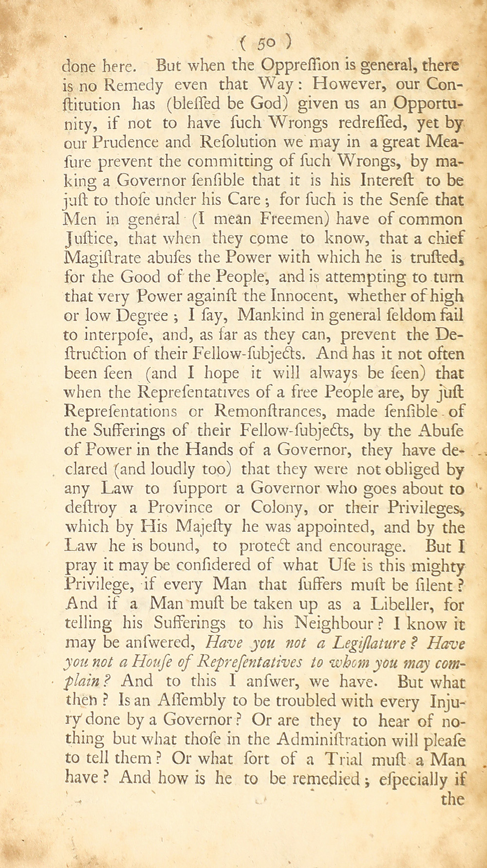 The trial of John Peter Zenger, of New-York, printer, who was tried and acquitted, for printing and publishing a libel against the government : with the pleadings and arguments on both sides page 54