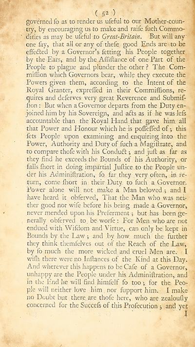The trial of John Peter Zenger, of New-York, printer, who was tried and acquitted, for printing and publishing a libel against the government : with the pleadings and arguments on both sides thumbnail page 56