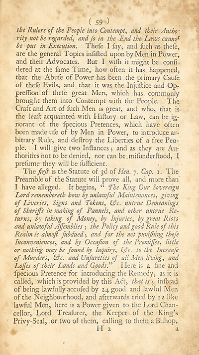 The trial of John Peter Zenger, of New-York, printer, who was tried and acquitted, for printing and publishing a libel against the government : with the pleadings and arguments on both sides thumbnail page 63