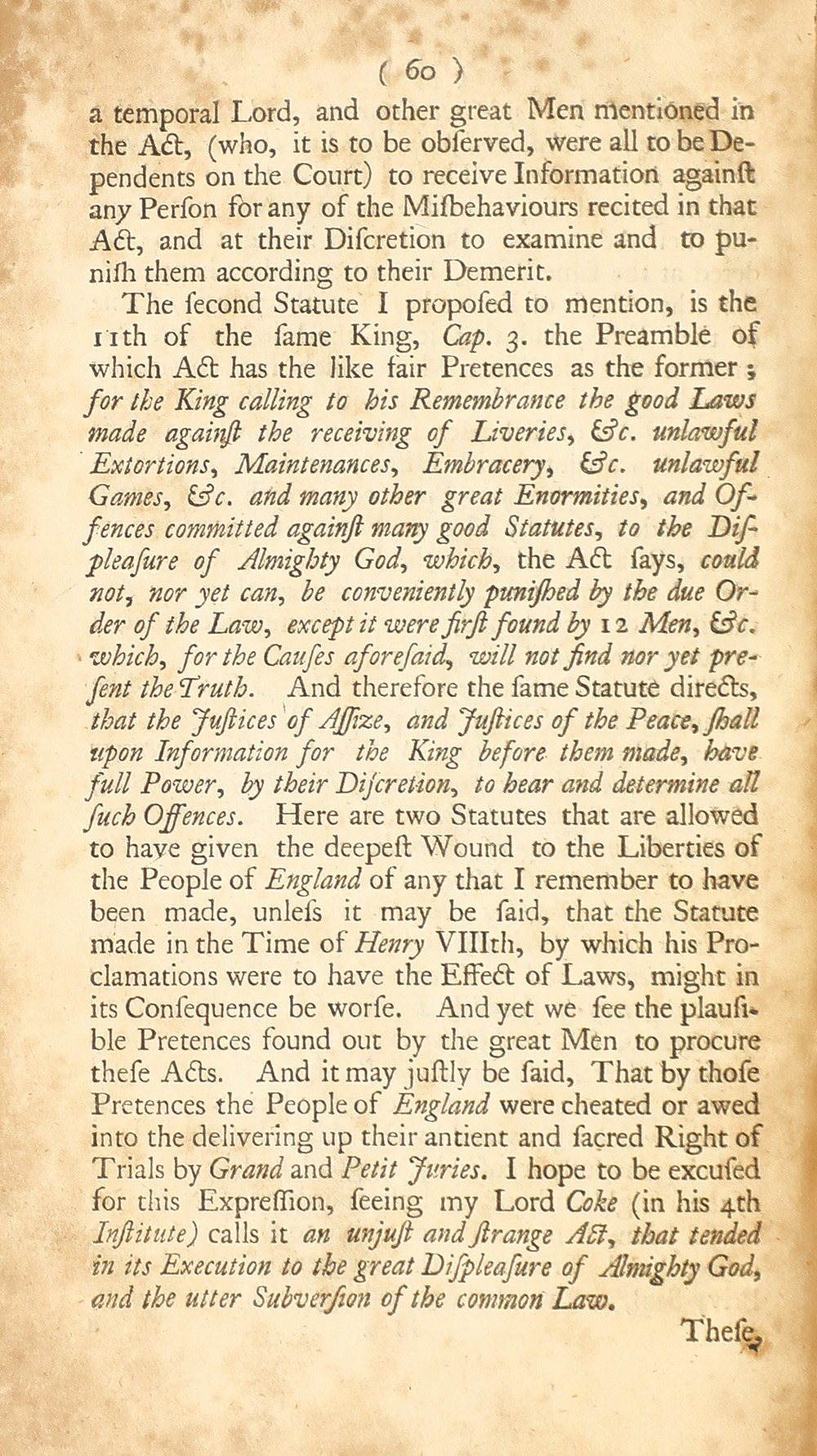 The trial of John Peter Zenger, of New-York, printer, who was tried and acquitted, for printing and publishing a libel against the government : with the pleadings and arguments on both sides page 64