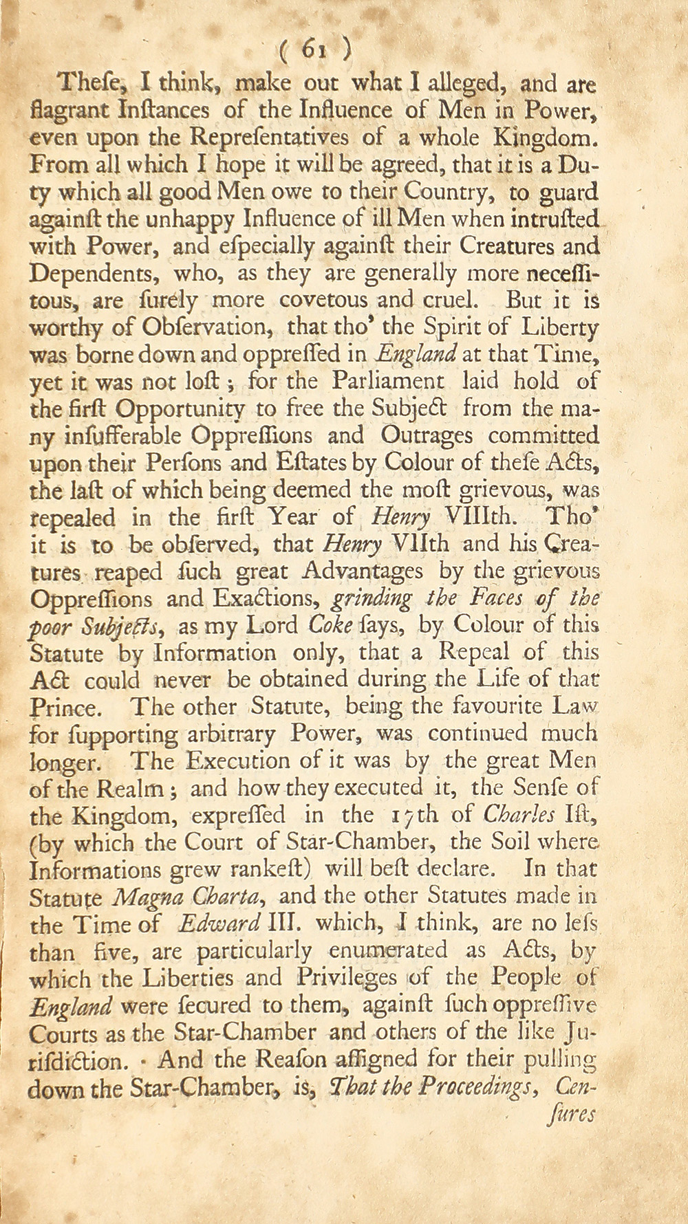 The trial of John Peter Zenger, of New-York, printer, who was tried and acquitted, for printing and publishing a libel against the government : with the pleadings and arguments on both sides page 65
