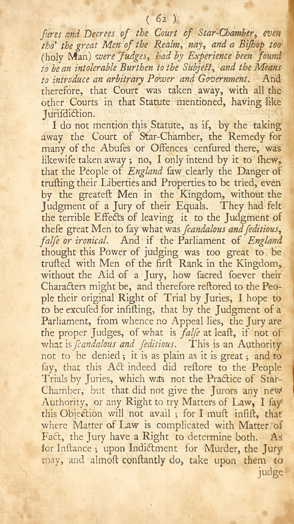 The trial of John Peter Zenger, of New-York, printer, who was tried and acquitted, for printing and publishing a libel against the government : with the pleadings and arguments on both sides page 66
