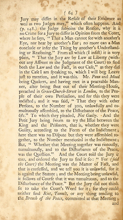 The trial of John Peter Zenger, of New-York, printer, who was tried and acquitted, for printing and publishing a libel against the government : with the pleadings and arguments on both sides thumbnail page 68