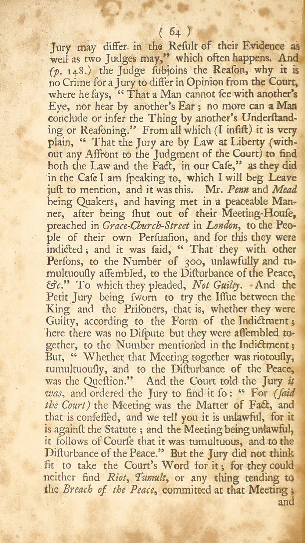 The trial of John Peter Zenger, of New-York, printer, who was tried and acquitted, for printing and publishing a libel against the government : with the pleadings and arguments on both sides page 68