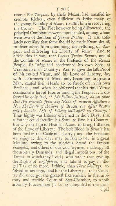 The trial of John Peter Zenger, of New-York, printer, who was tried and acquitted, for printing and publishing a libel against the government : with the pleadings and arguments on both sides thumbnail page 74