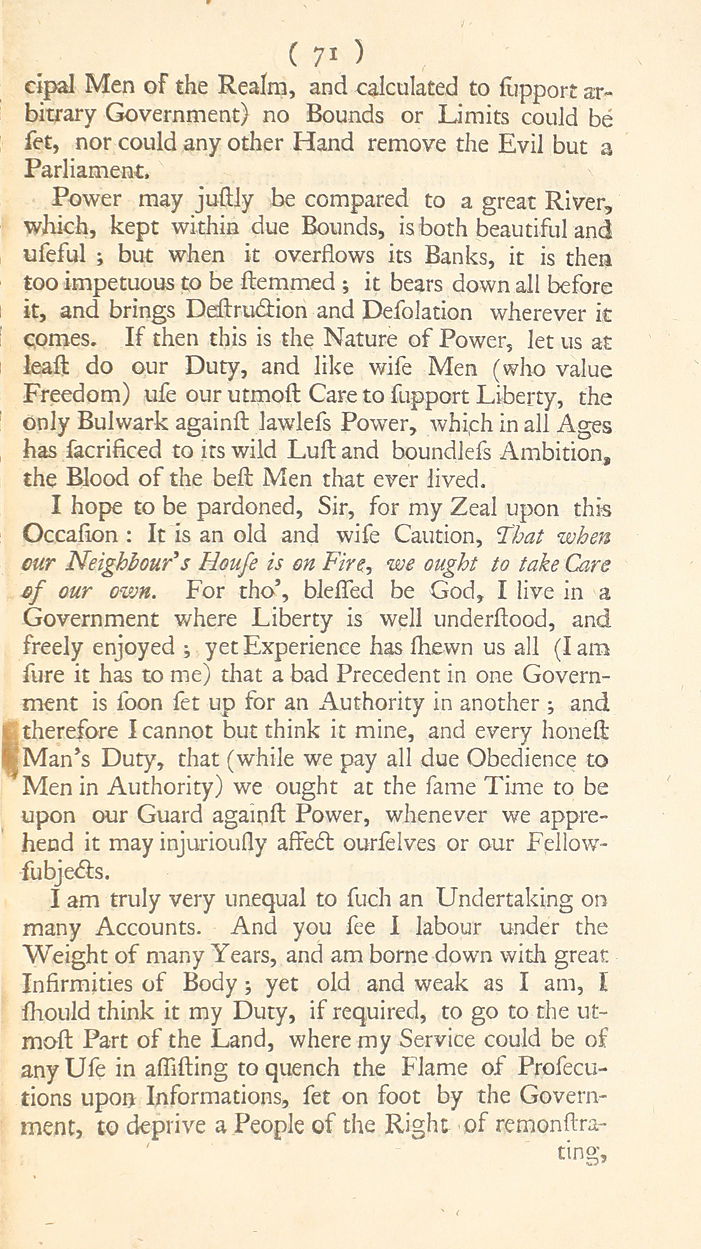 The trial of John Peter Zenger, of New-York, printer, who was tried and acquitted, for printing and publishing a libel against the government : with the pleadings and arguments on both sides page 75