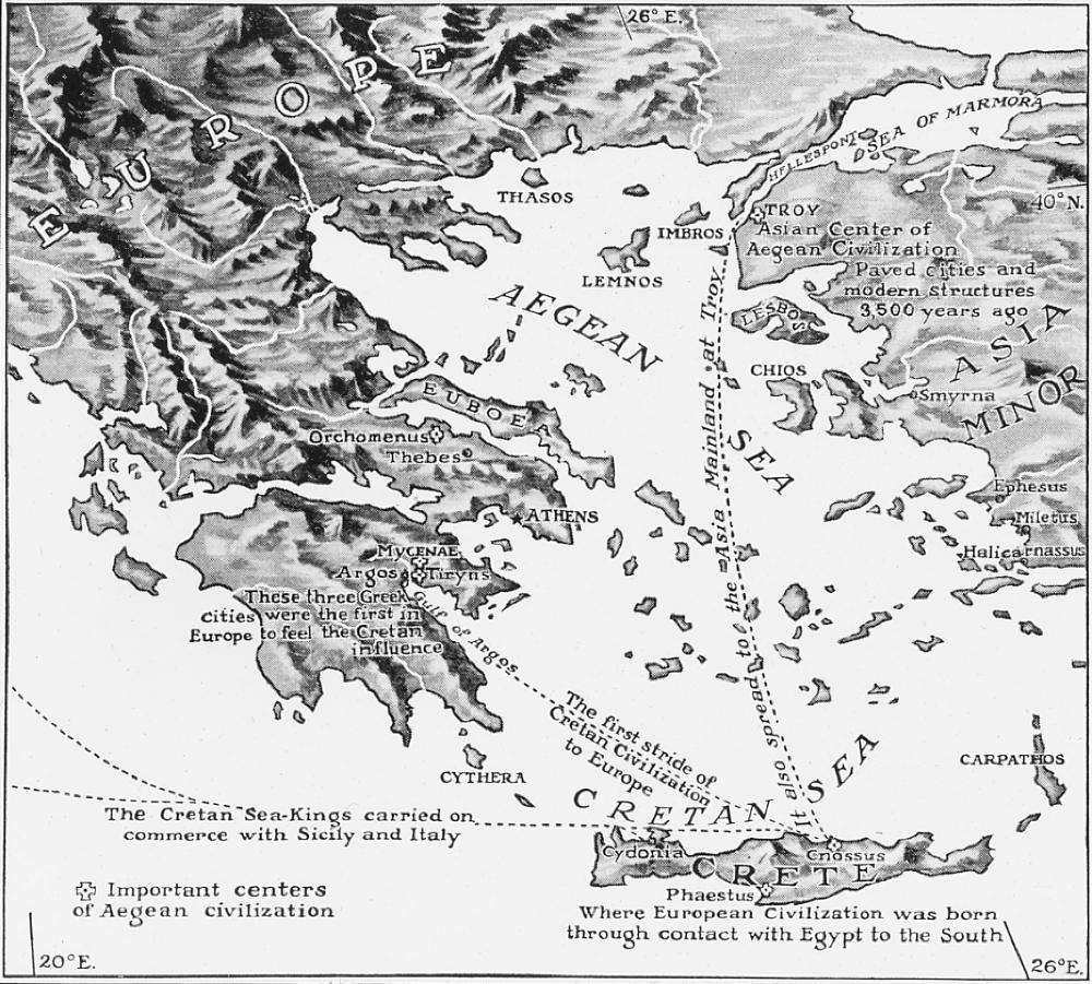 Map of Crete, Greece and Asia Minor, 1915 page 1