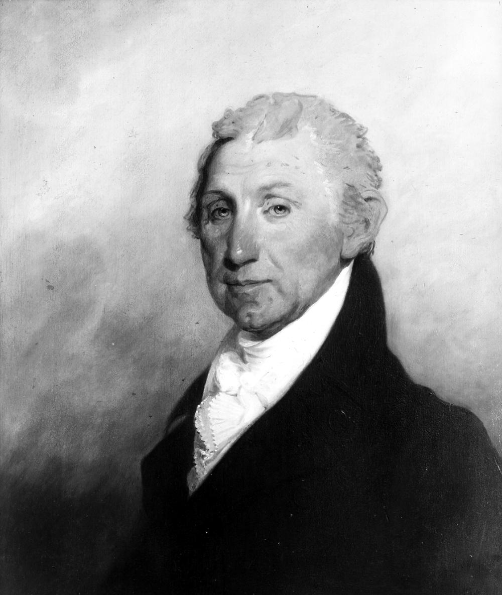 Painting of James Monroe (1758-1831), by Gilbert Stuart (1755-1828), Lantern slide 1912 page 1