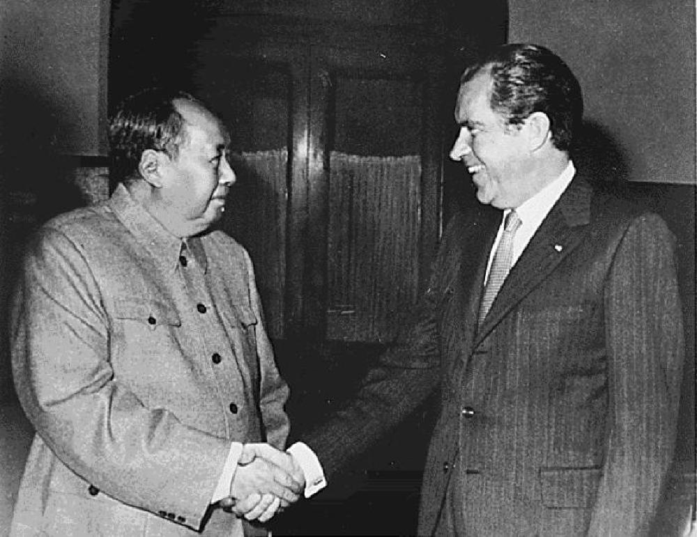 President Nixon meets with China's Mao Tse-Tung, 1972 page 1