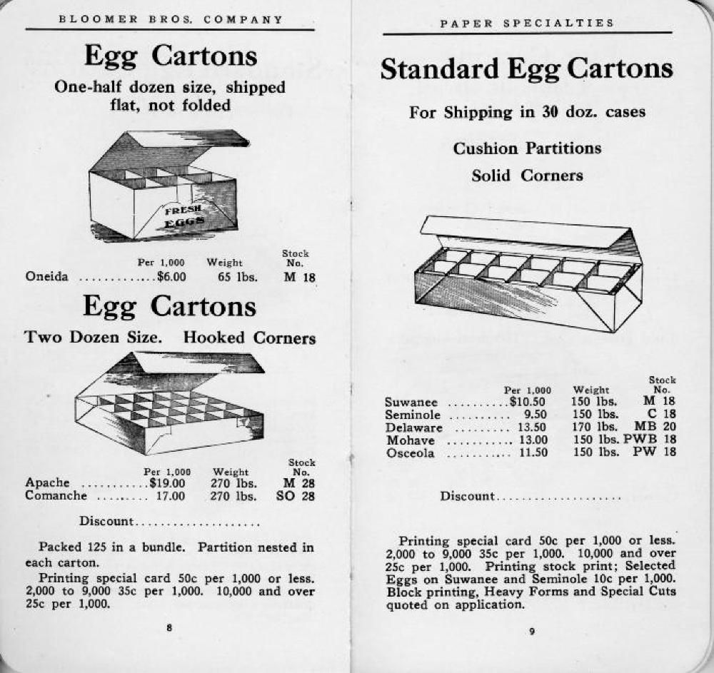 Bloomer Brothers Catalog of Paper Specialties, c. 1913 page 7