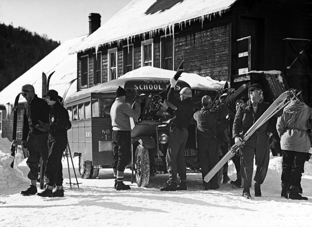 Skiers Arriving at Inn near Gore Mountain, February 1936 page 1