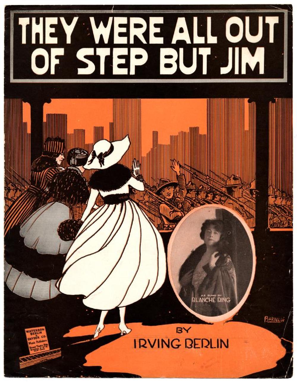 "They Were All Out of Step But Jim," Sheet Music, 1918 page 1