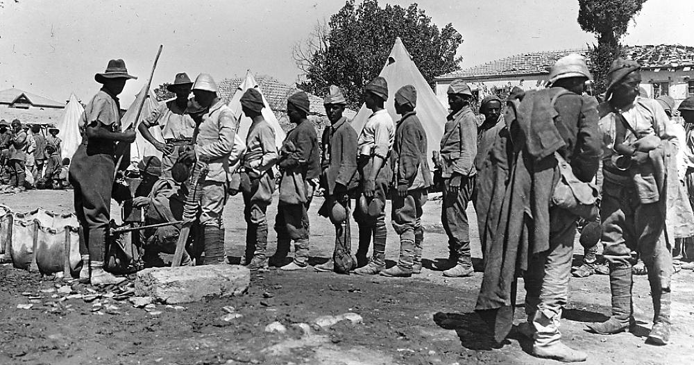German and Turkish Prisoners of War in Jerusalem, 1918 page 1