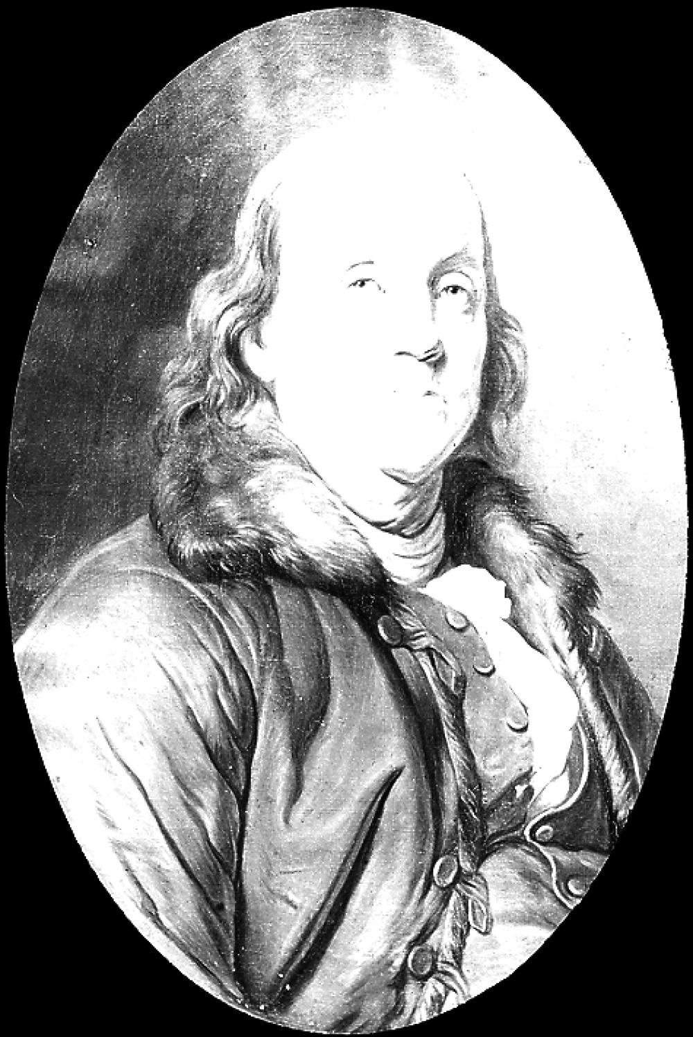 Painting of Benjamin Franklin, by J.S. Duplessis (1725-1802), Lantern Slide, 1911 page 1
