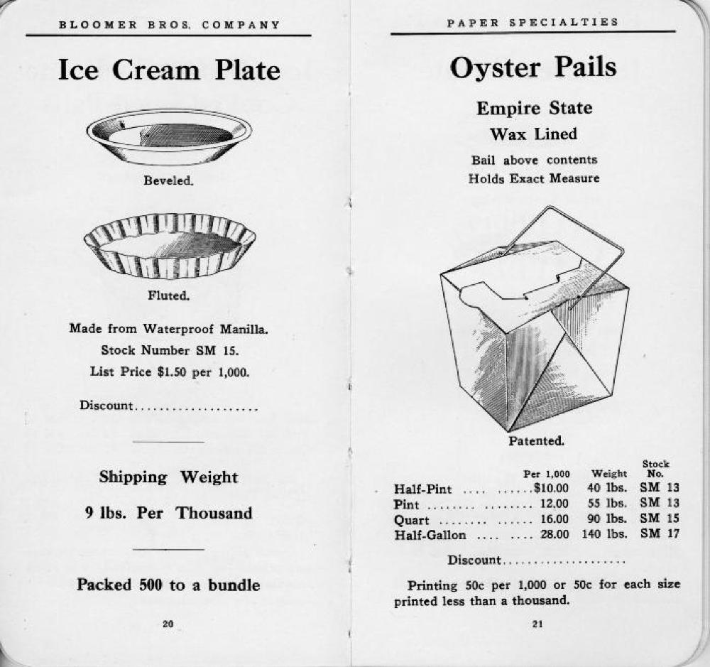 Bloomer Brothers Catalog of Paper Specialties, c. 1913 page 13