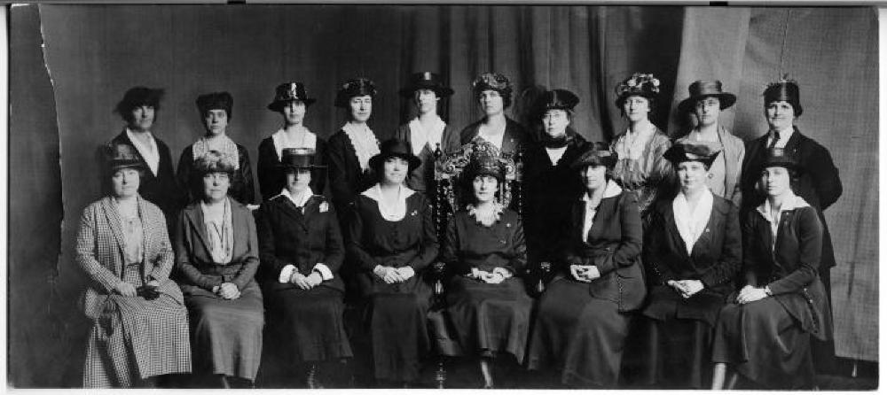 Women's Liberty Loan Committee, Women from a Local Branch, World War I, c. 1917 page 1