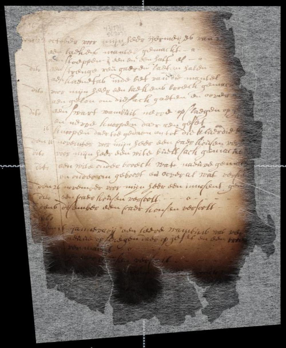 Tailor Account (Receipt), Jeremias Van Rensselaer, 1658 and 1659 page 1