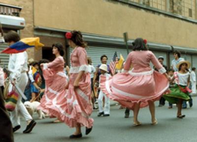 Load Colombians March in the Puerto Rican Parade, Yonkers, 1988 in Main Document Viewer