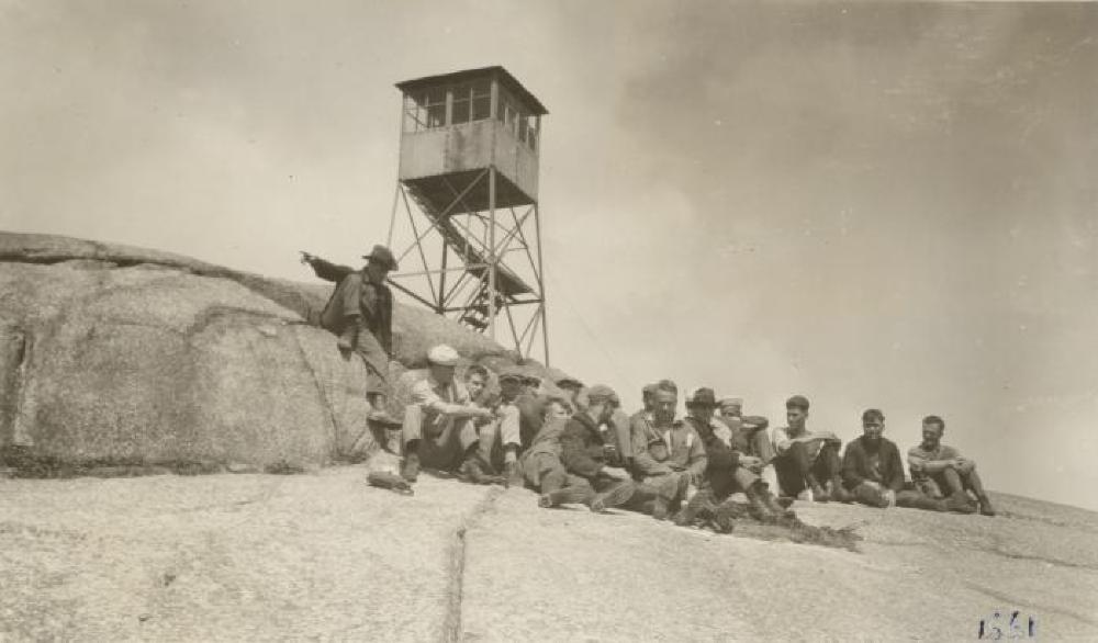 Forestry Students and Fire Tower, 1922 page 1
