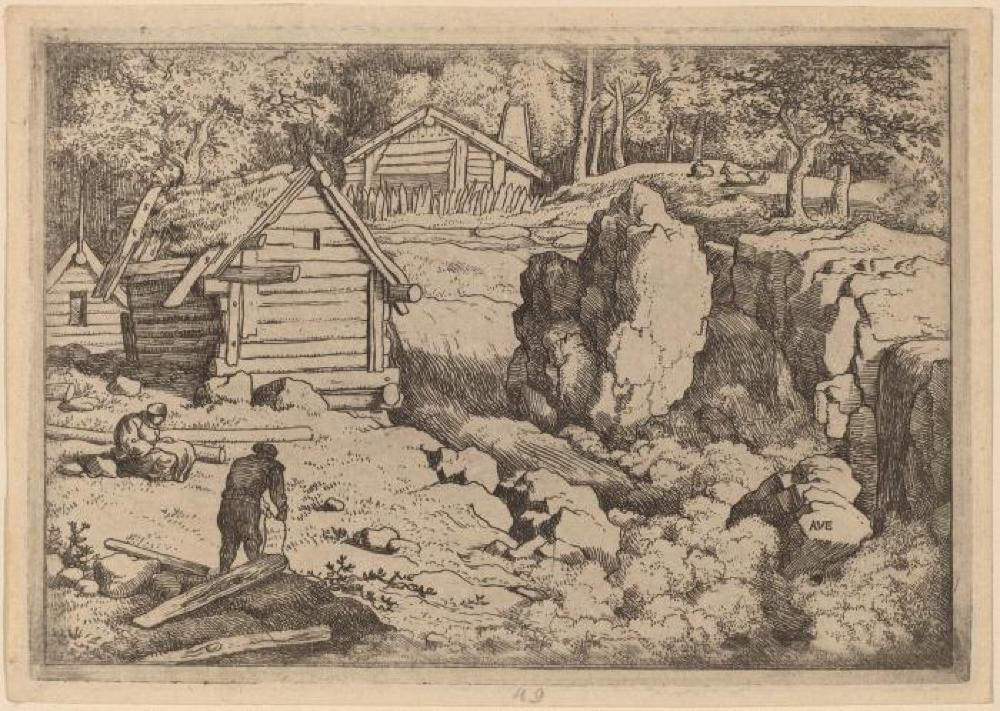 The Carpenter, Etching by Allart van Everdingen, c. 1645 - 1656 page 1