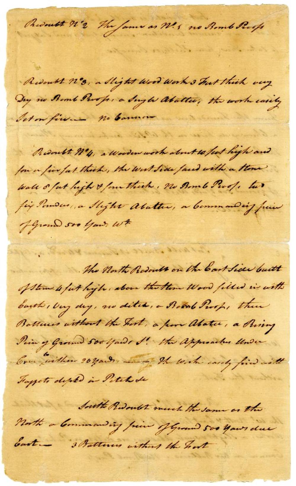 West Point's Redoubts, British Major John Andre, Benedict Arnold, c. 1780 page 2