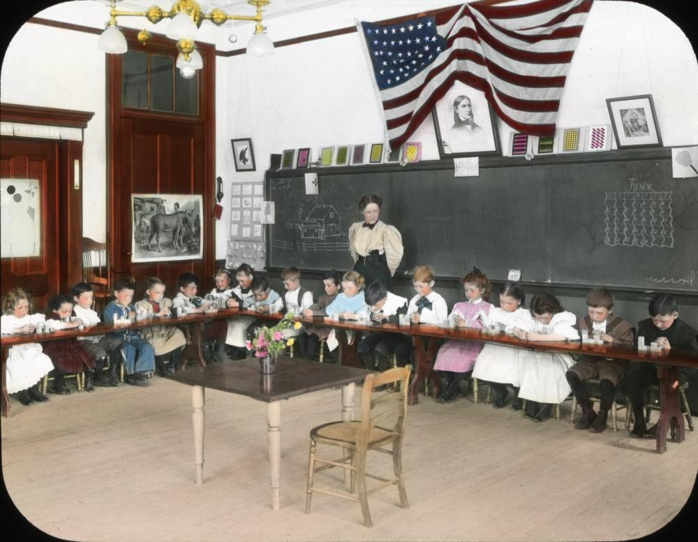 Kindergarten Class, New York City Public School #9, c. 1900 page 1