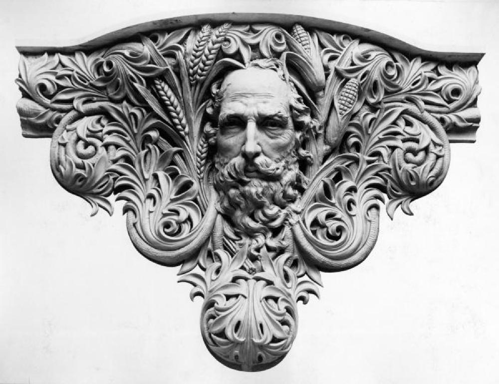 Detail of Corbel Carving in New York State Capitol, c. 1890 page 2