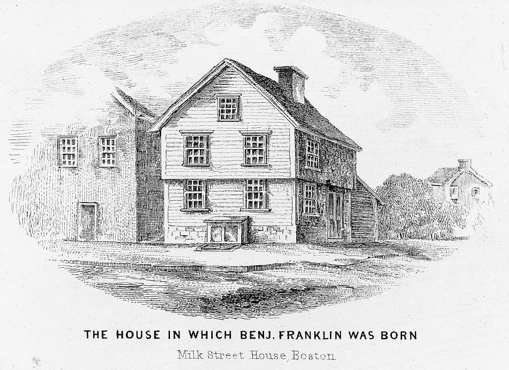 Print of Benjamin Franklin's House, 1912 page 1