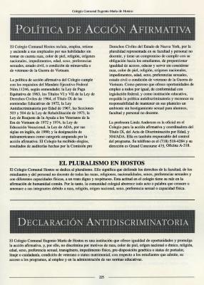 Load Affirmative Action Policy, Hostos Community College, 2002 in Main Document Viewer