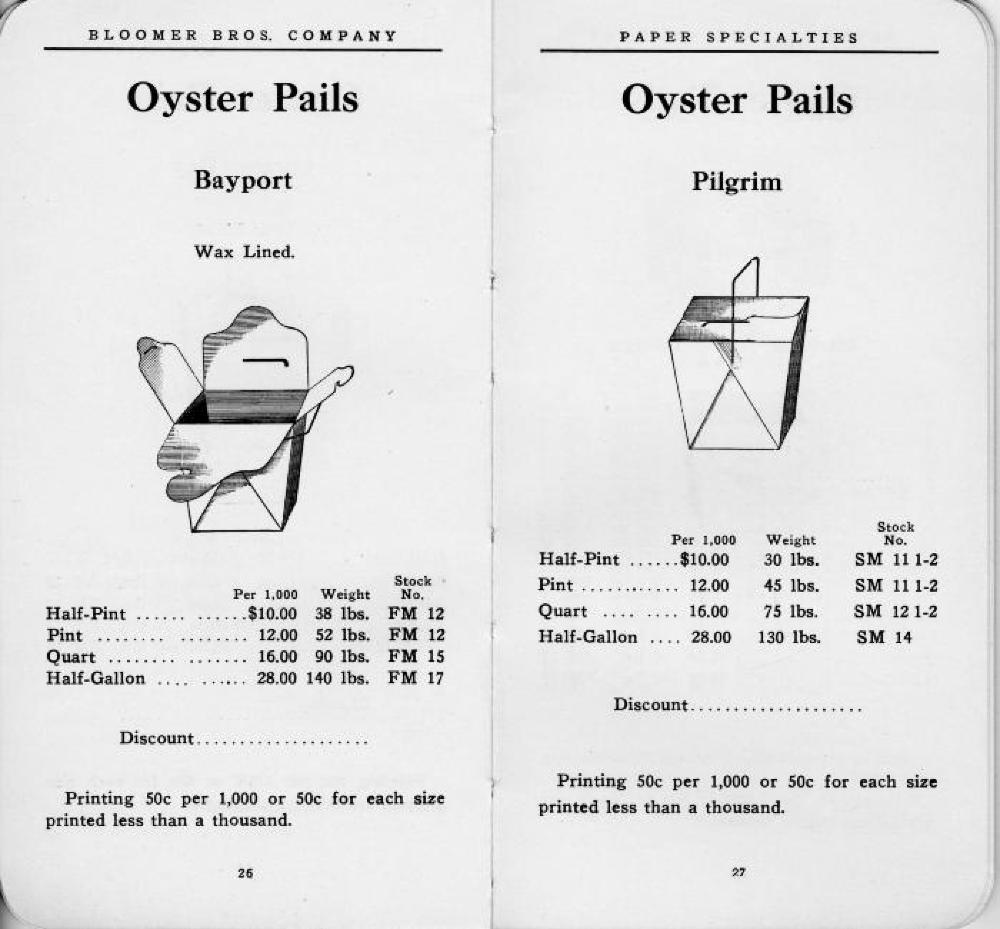 Bloomer Brothers Catalog of Paper Specialties, c. 1913 page 16