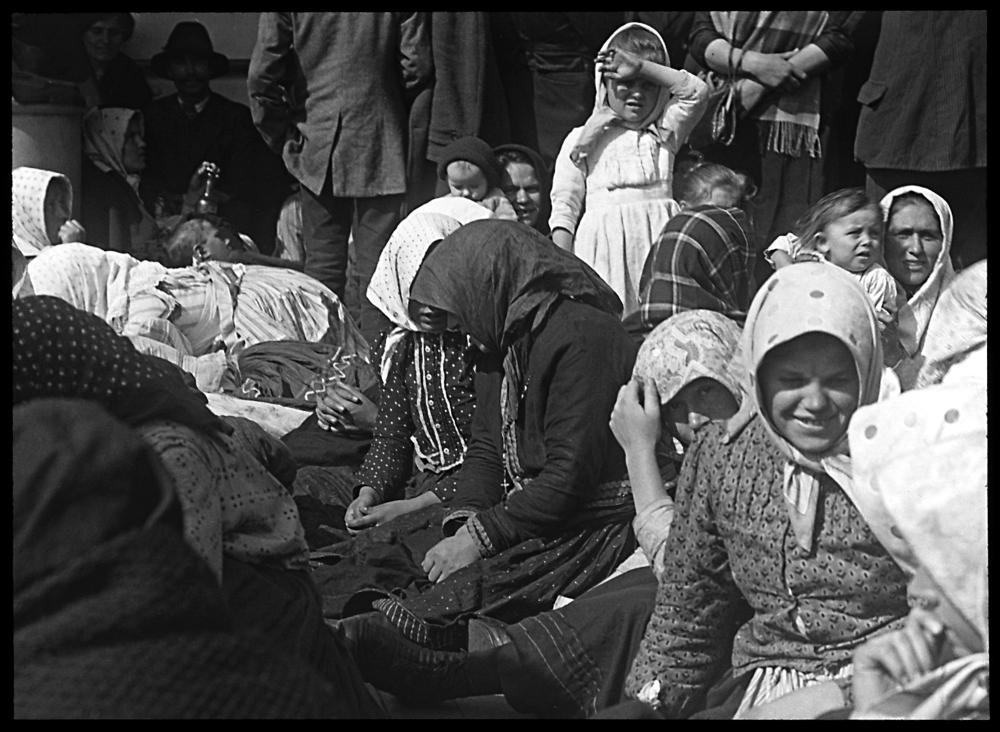 Immigrants on Deck of Steamer, Ellis Island, c. 1925 page 1