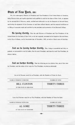 Load 1992 Electoral College Vote of New York in Main Document Viewer