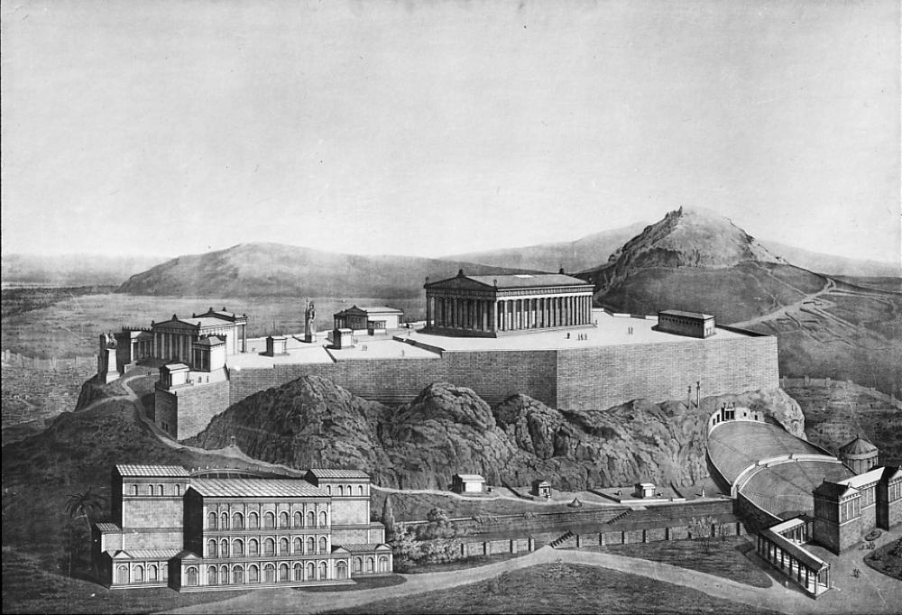 The Acropolis (If Restored), Athens, Greece, 1911 page 1