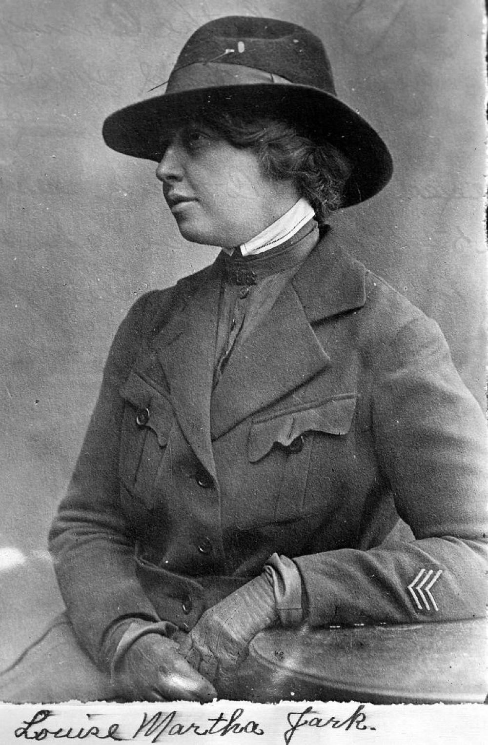 Louise Martha Jark, World War I Red Cross Nurse, c. 1917 page 1