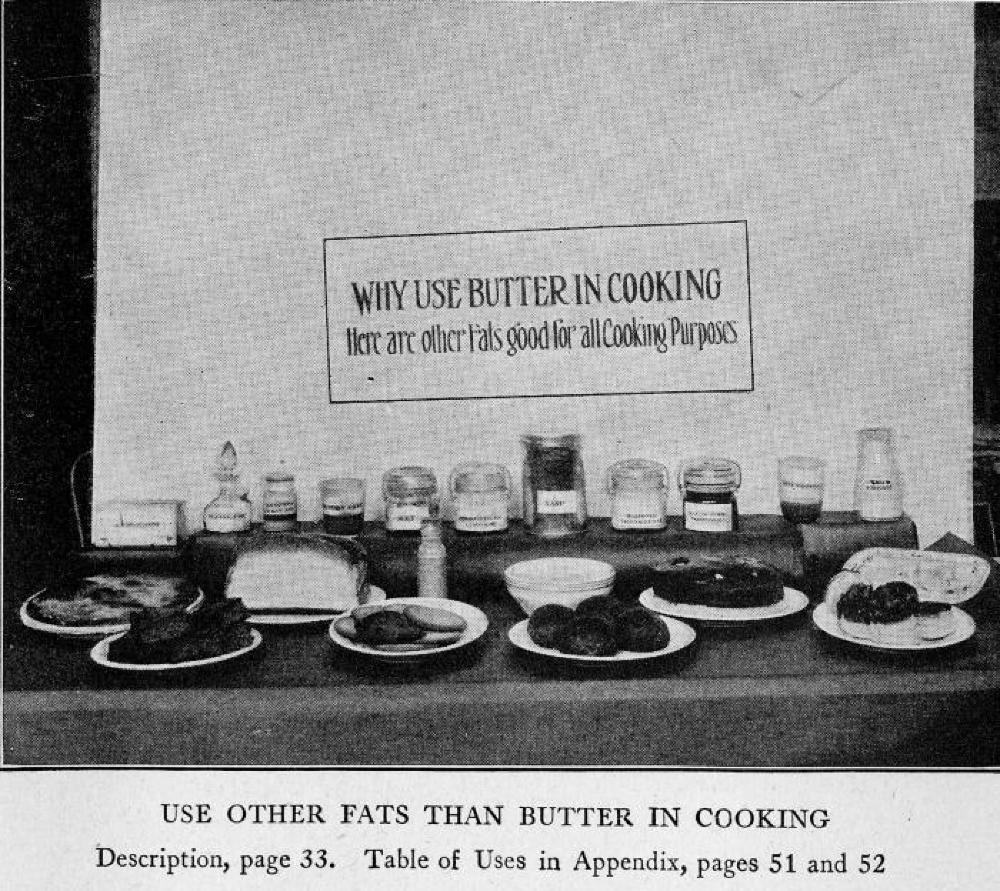 Why Use Other Fats Than Butter in Cooking, World War I, 1917 page 1