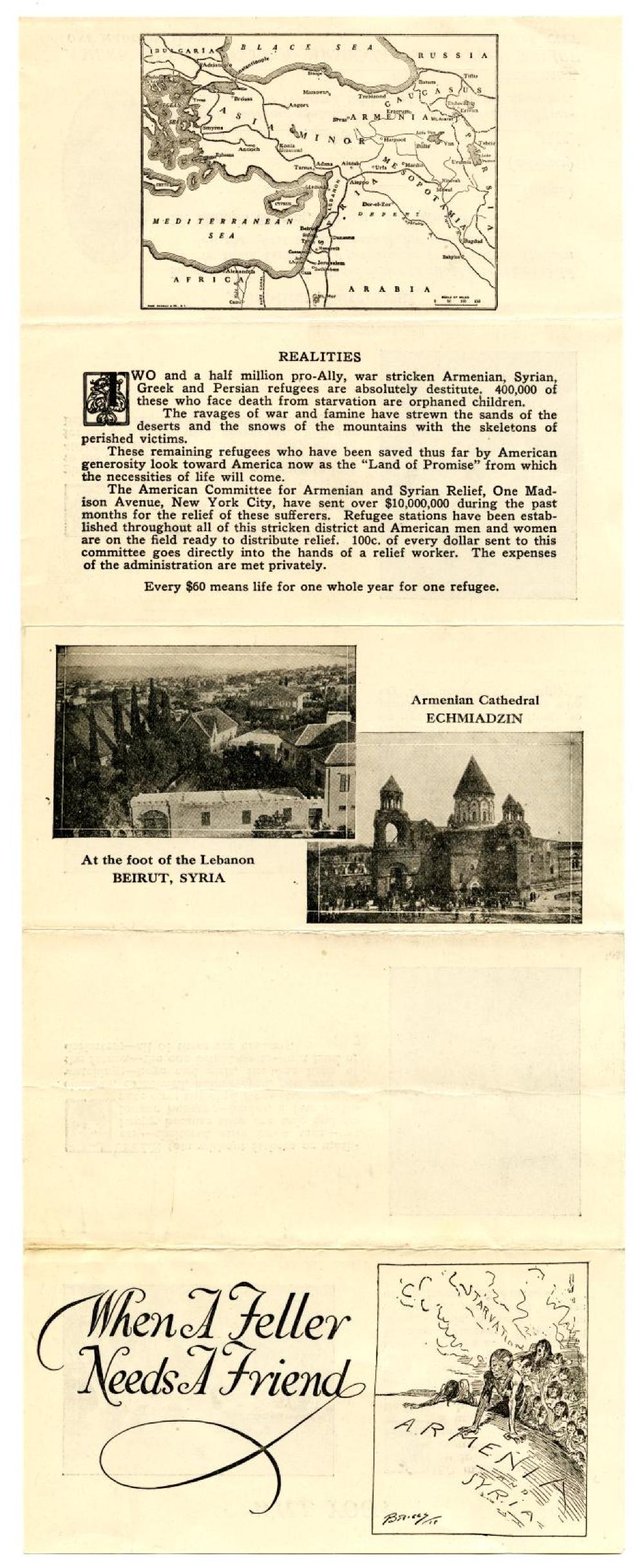 Armenian Relief Pamphlet and Adoption Agreement, July 1918 page 2