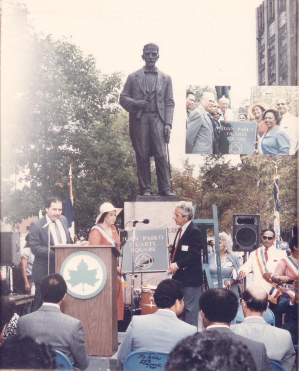 Dedication Ceremony, Juan Pablo Duarte Statue, New York, NY, 1982 page 1