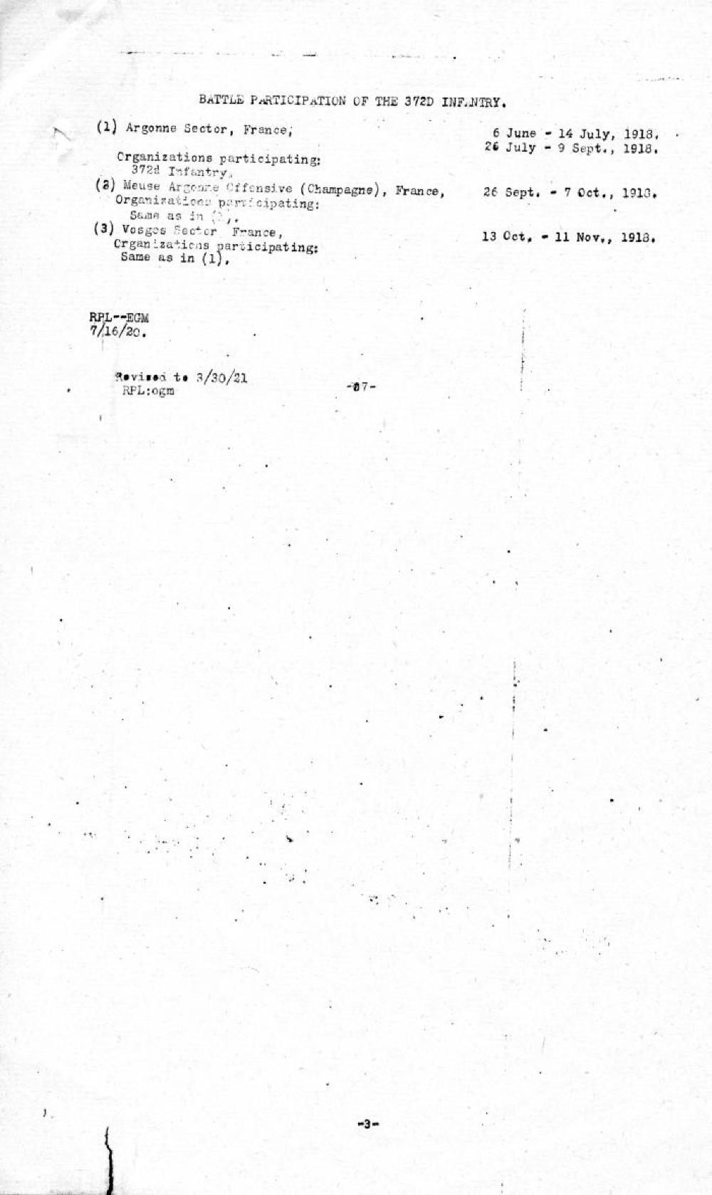 93rd Division Record, March 30, 1921 page 3