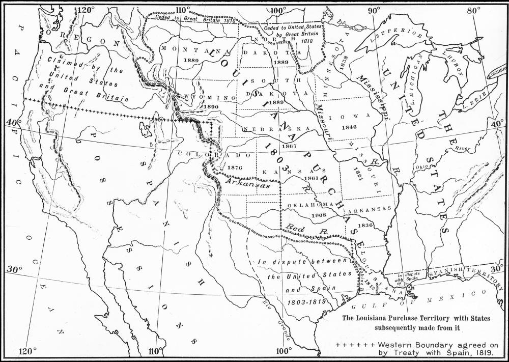 Map of the Louisiana Purchase, n.d. page 1