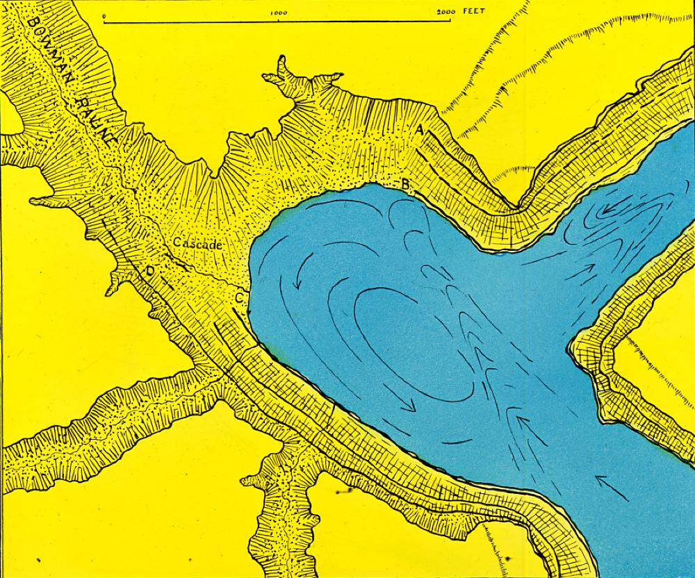 Map of the Niagara River Whirlpool, c. 1900 page 1