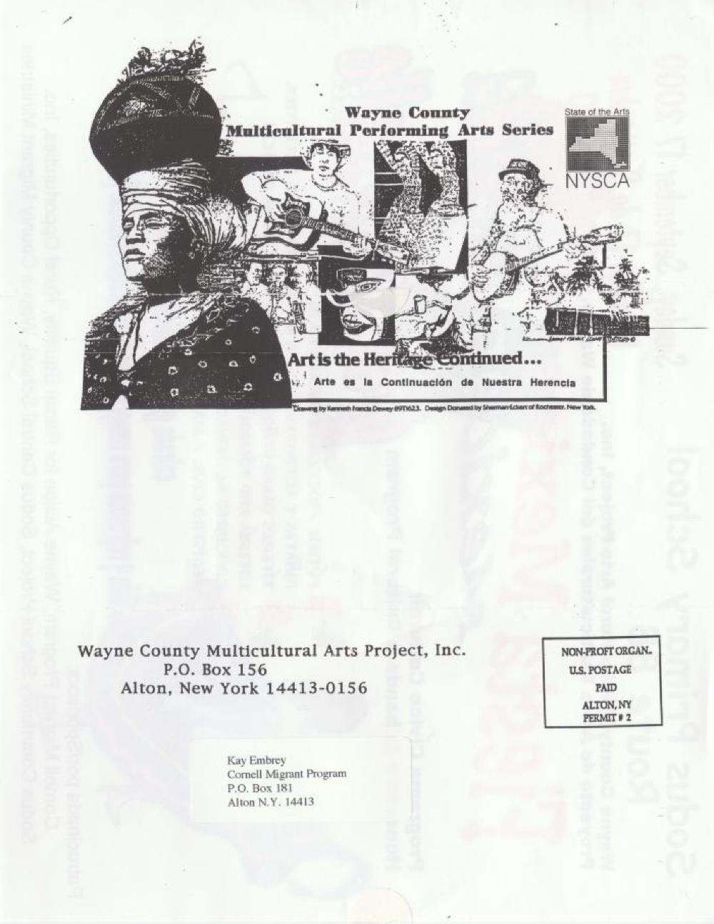 Flyer Announcing Mexican Fiesta, Sodus Primary School, Sodus, N.Y., September 17, 2000 page 2