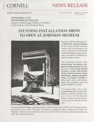 Load Eight Hispanic Artists Featured, Johnson Museum, Ithaca, 1993 in Main Document Viewer
