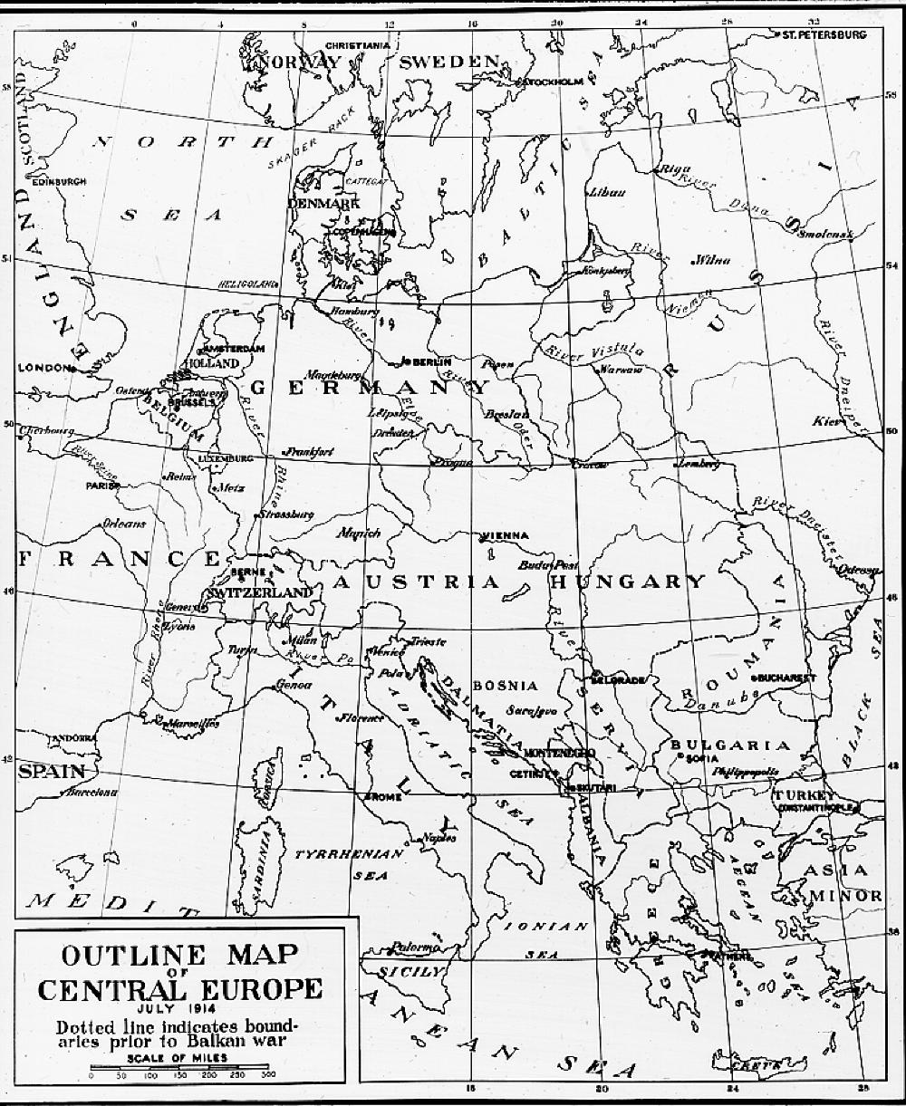 Map of Europe, 1914 page 1